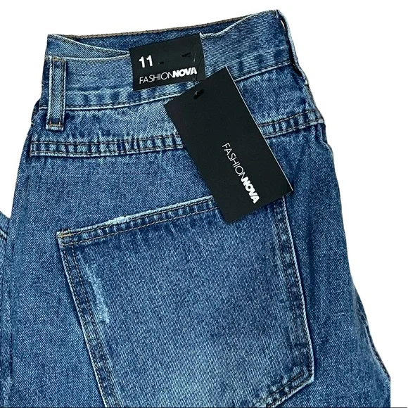 Fashion Nova Nicki Boyfriend Jeans New with Tags 🏷 - Picture 11 of 13